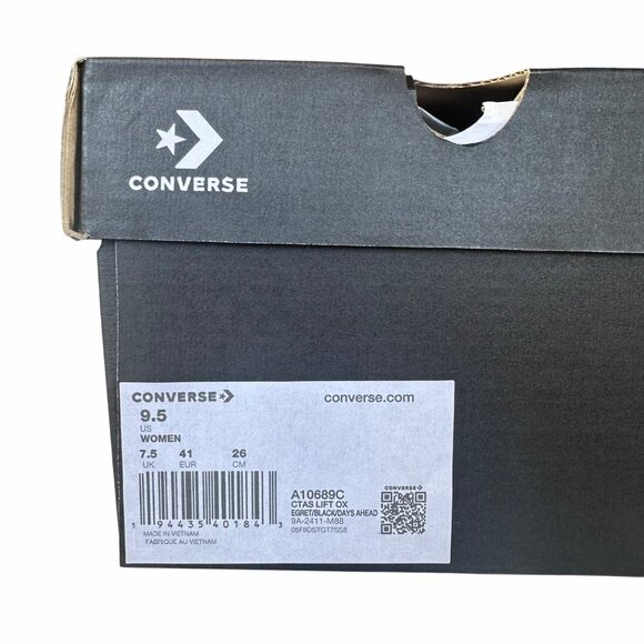 ❤️Converse Chuck Taylor Lift Platform Polka Dots 9.5 Women Shoes White A10689C - Picture 13 of 15